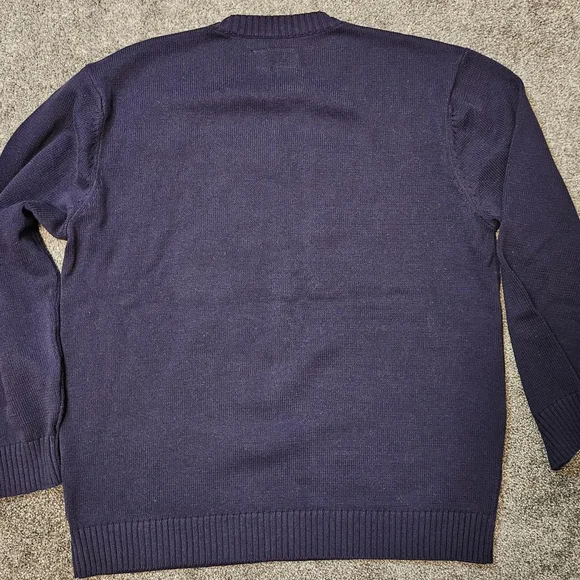 FTP FuckThePopulation Bear Knit Sweater Navy Large Brand New - Picture 7 of 7